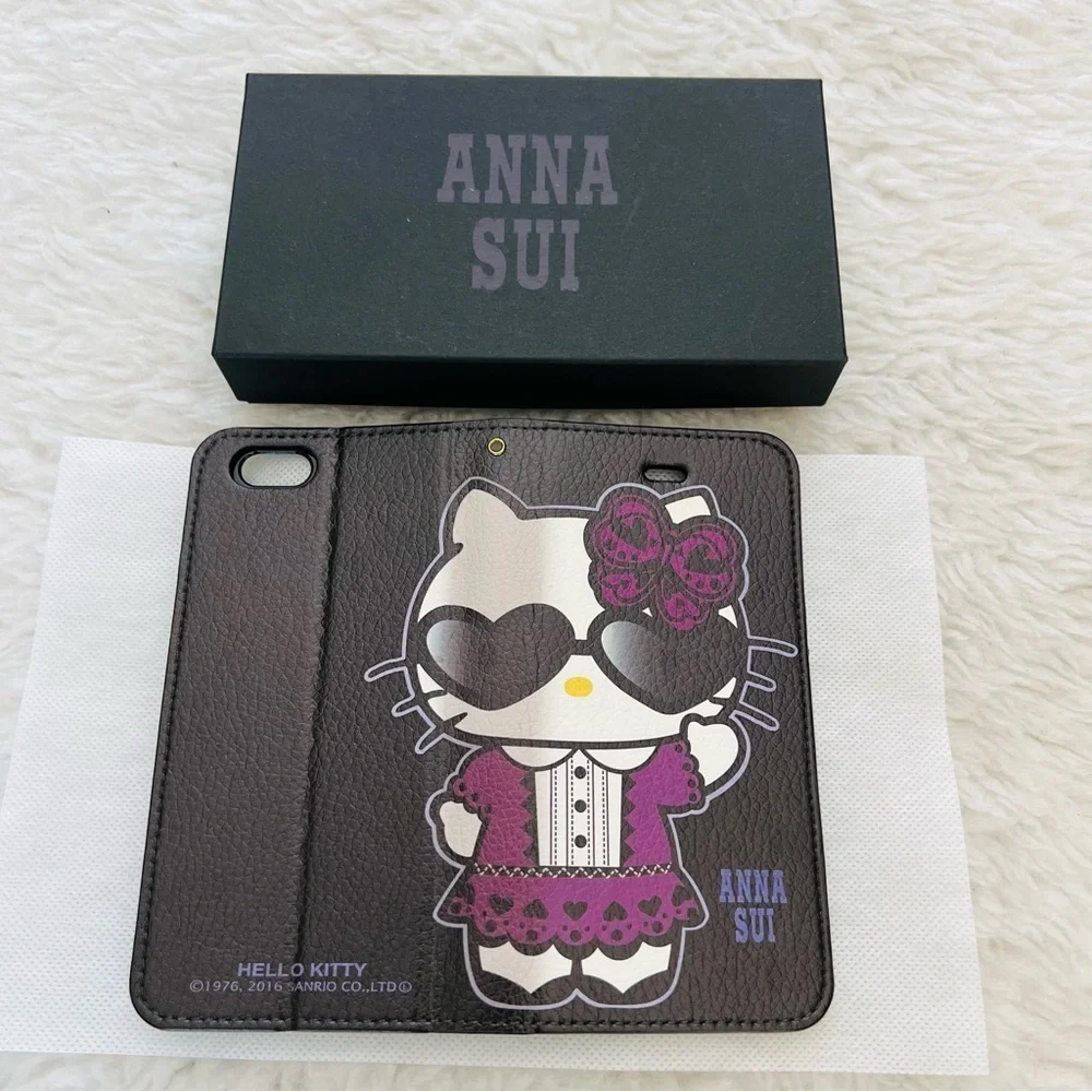 Anna Sui Hello Kitty Colaboration Cards/Mirror/Phone Case w/ Box